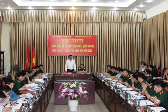 Thống nhất số liệu quy hoạch đất quốc phòng thời kỳ 2021-2030 và tầm nhìn đến năm 2050