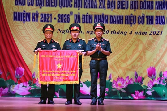 Bộ Chỉ huy Quân sự tỉnh Nghệ An phát động đợt thi đua cao điểm chào mừng bầu cử  