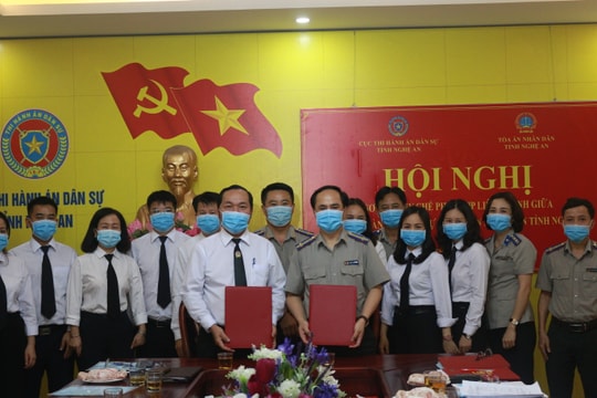 Tăng cường phối hợp giữa Thi hành án dân sự và Tòa án nhân dân hai cấp ở Nghệ An