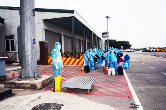 Nghệ An: 248 công dân trở về từ Hàn Quốc hoàn thành cách ly tập trung, về cách ly tại gia đình