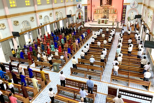 Nhiều cơ sở tôn giáo thực hiện nghiêm các biện pháp phòng dịch