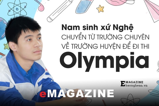 Nam sinh xứ Nghệ chuyển từ trường chuyên về trường huyện để đi thi Olympia