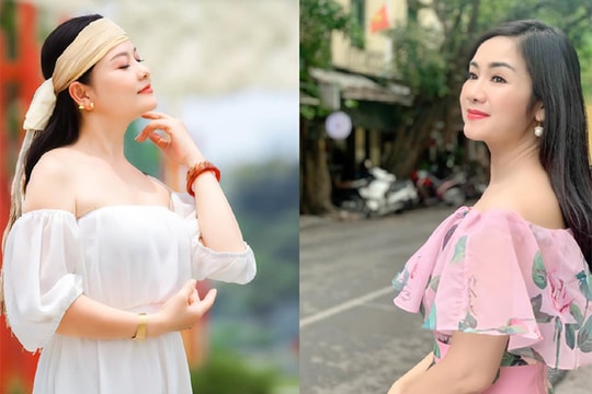 Đọ nhan sắc ở tuổi 52 của hai NSND Thu Hà - Thu Quế 