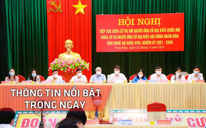 Nghệ An:  Thông tin nổi bật ngày 11/5