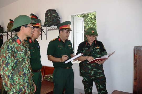 Bộ Chỉ huy quân sự tỉnh kiểm tra công tác sẵn sàng chiến đấu tại đảo Mắt