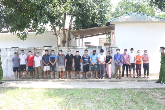 Nghệ An triệt xóa 2 ổ nhóm đánh bạc có nhiều đối tượng cộm cán