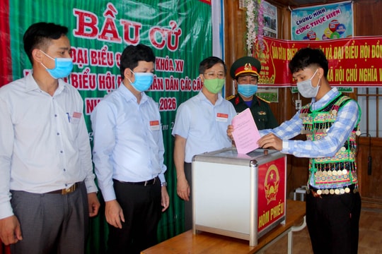 Nghệ An: Trên 99% cử tri tại 207 khu vực bầu cử sớm đi bầu cử