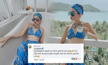Lê Quyên đáp trả dân mạng khi bị chê già