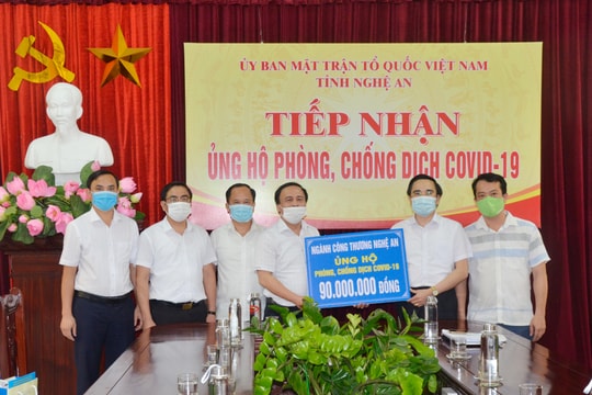 Nghệ An ủng hộ trên 6,8 tỷ đồng phòng, chống dịch Covid-19  ​