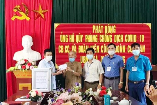 Cựu binh 83 tuổi ở Nghệ An ủng hộ 1 tháng lương vào Quỹ Vắc-xin phòng, chống Covid-19