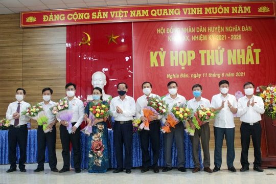 Bầu các chức danh HĐND, UBND huyện Nghĩa Đàn nhiệm kỳ 2021-2026