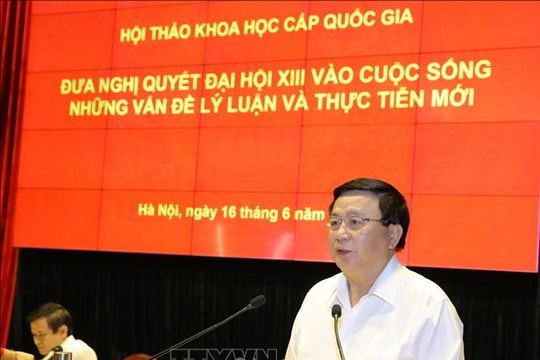 Đưa nghị quyết Đại hội XIII của Đảng vào cuộc sống - Những vấn đề lý luận và thực tiễn mới