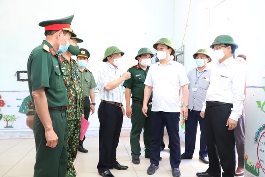 Chủ tịch UBND tỉnh: Chủ động, quyết liệt để khống chế, kiểm soát dịch Covid-19 ở Diễn Châu 