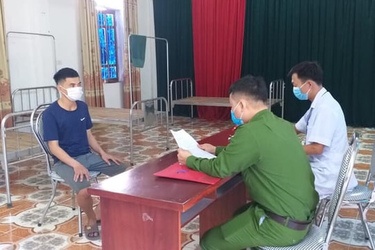 Nghệ An: Trốn khỏi khu cách ly, thanh niên bị phạt 5 triệu đồng
