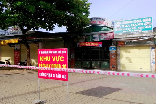 Tạm dừng hoạt động, xét nghiệm toàn bộ tiểu thương chợ Cửa Bắc ở TP Vinh