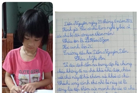 Những lá thư yêu thương, món quà ý nghĩa trong tâm dịch