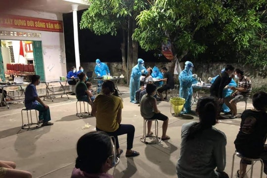 Cách ly xã hội 4 thôn ở Nghi Lộc vì cặp vợ chồng nhiễm Covid-19