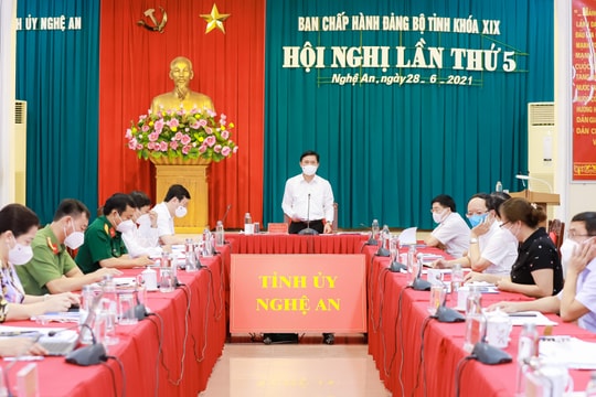 Nghệ An thông qua chương trình hành động thực hiện Nghị quyết Đại hội XIII của Đảng