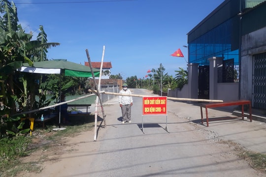 Thiết lập các khu vực cách ly xã hội để phòng chống Covid-19 tại 2 xã của huyện Quỳnh Lưu