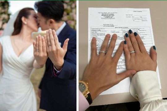 Nhan sắc của 'Hoa hậu 3 con' vừa kết hôn với tình trẻ kém 10 tuổi