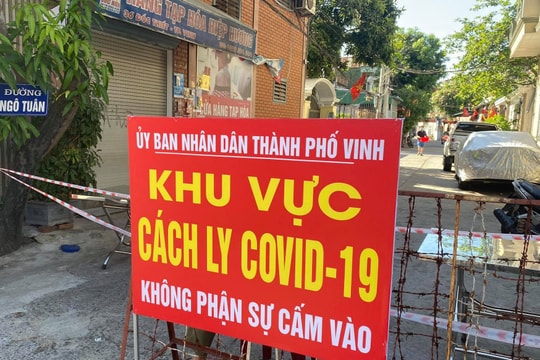 Sáng 1/7, Nghệ An có thêm 01 ca nhiễm Covid-19, là F1 chuyển thành F0