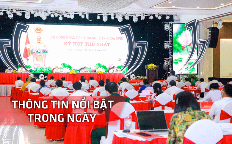 Nghệ An: Thông tin nổi bật ngày 4/7