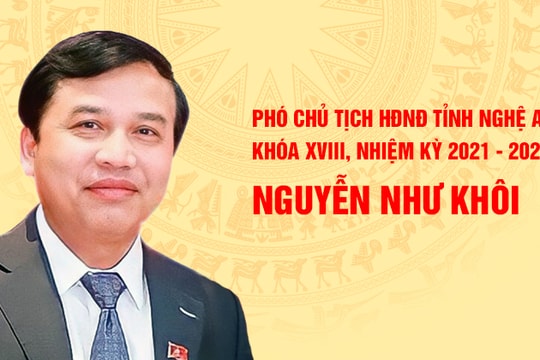 [Infographics]: Chân dung tân Phó Chủ tịch HĐND tỉnh Nghệ An Nguyễn Như Khôi