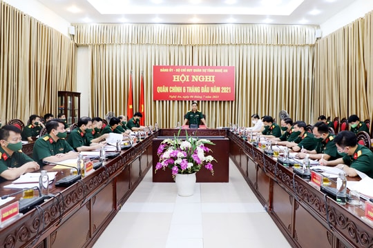 Bộ Chỉ huy Quân sự tỉnh tổ chức Hội nghị Quân chính 6 tháng đầu năm 