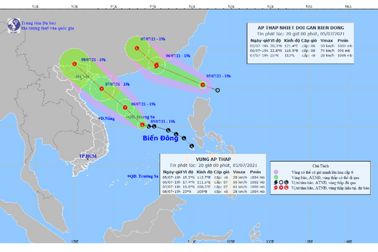 Áp thấp nhiệt đới gió giật cấp 8 hướng vào Biển Đông, khả năng mạnh lên thành bão