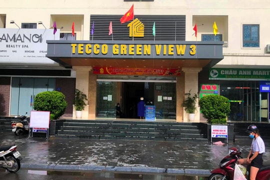 TP. Vinh thu hẹp phạm vi phong tỏa chung cư Tecco Green View 3 