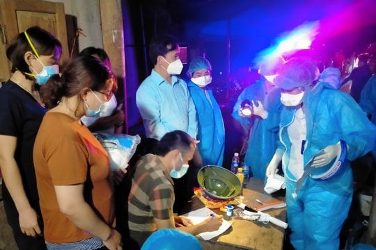  Xuyên đêm khoanh vùng, lấy mẫu xét nghiệm ở Kỳ Sơn