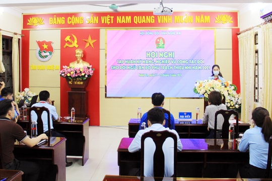 Nghệ An: Tập huấn kỹ năng, nghiệp vụ cho cán bộ Tổng phụ trách Đội