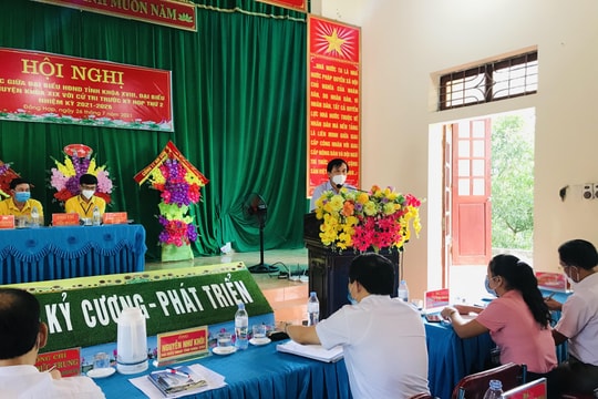 Phó Chủ tịch HĐND tỉnh Nguyễn Như Khôi tiếp xúc cử tri huyện Quỳ Hợp