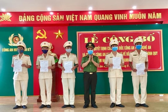 Nghệ An hoàn thành việc thành lập chi bộ công an xã
