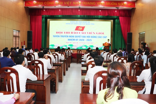 Khai mạc Hội thi báo cáo viên giỏi Đảng ủy Khối Các cơ quan tỉnh Nghệ An