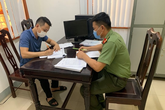 Xử phạt một lái xe tải vượt chốt kiểm soát phòng chống dịch