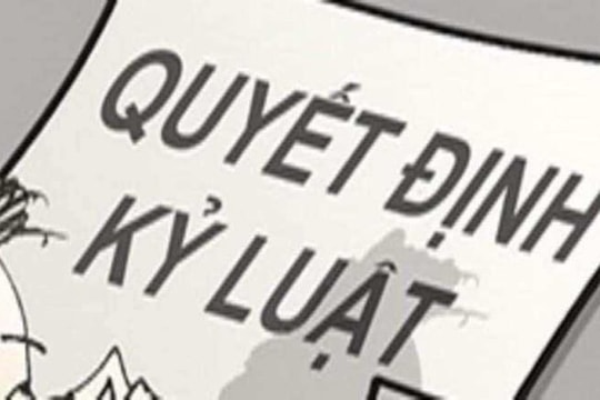 Kỷ luật 2 cán bộ chi nhánh văn phòng đăng ký đất đai