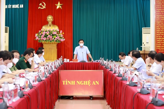 Ban Thường vụ Tỉnh ủy Nghệ An cho ý kiến về nhiệm vụ phát triển huyện Nam Đàn đến năm 2025