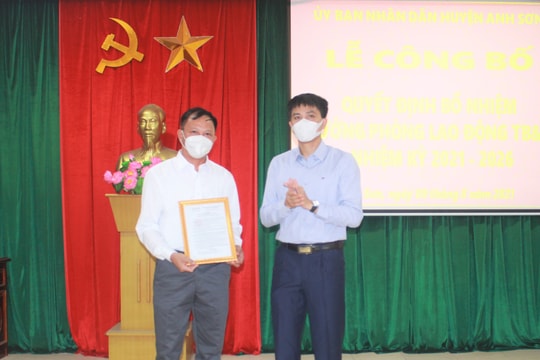 Huyện Anh Sơn có tân Trưởng phòng Lao động, Thương binh và Xã hội 