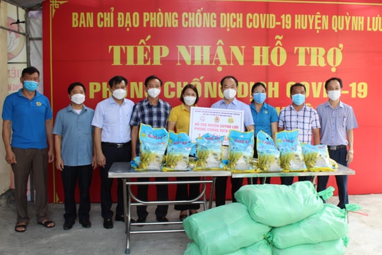 Nhiều đơn vị ủng hộ Quỳnh Lưu phòng, chống dịch Covid-19