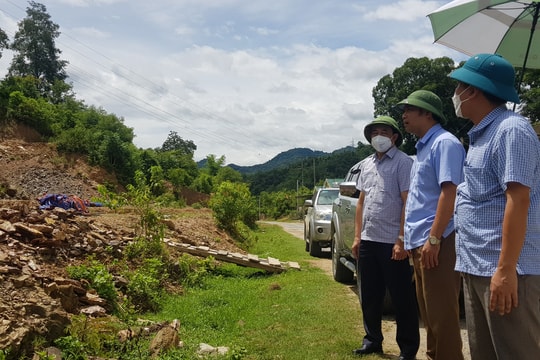 Rà soát lại các điểm có nguy cơ sạt lở, lũ quét trên địa bàn huyện Tương Dương