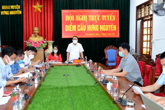 Giãn cách xã hội huyện Hưng Nguyên theo Chỉ thị 15 từ 0h ngày 18/8