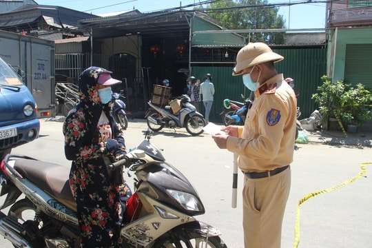 10 điểm chốt kiểm soát ra vào huyện Nghi Lộc khi thực hiện Chỉ thị 16