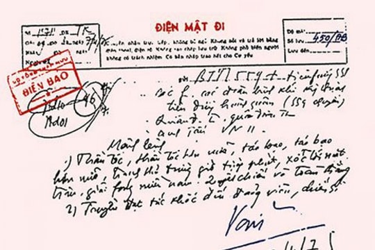 'Bức điện của Đại tướng thể hiện tầm nhìn của một thiên tài quân sự'