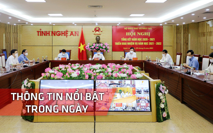 Nghệ An: Thông tin nổi bật ngày 28/8