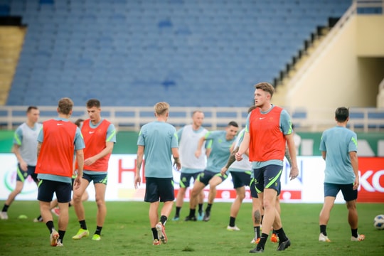 Cầu thủ Australia hào hứng làm quen sân Mỹ Đình, HLV đội khách tự tin sẽ có 3 điểm trước Việt Nam