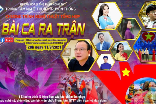 'Bài ca ra trận' - chương trình nghệ thuật ngợi ca tinh thần đoàn kết chống dịch
