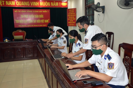 Bộ Tư lệnh Vùng Cảnh sát biển 1 tích cực tham gia Cuộc thi 'Tìm hiểu Luật Cảnh sát biển Việt Nam'