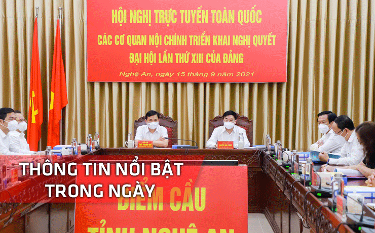 Nghệ An: Thông tin nổi bật ngày 15/9
