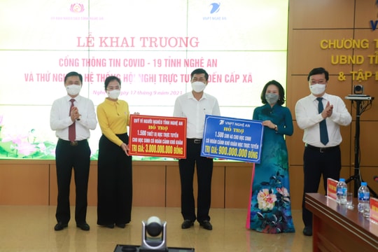 Nghệ An: Hỗ trợ mua 1.500 điện thoại thông minh cùng sim 4G giúp học sinh nghèo học trực tuyến